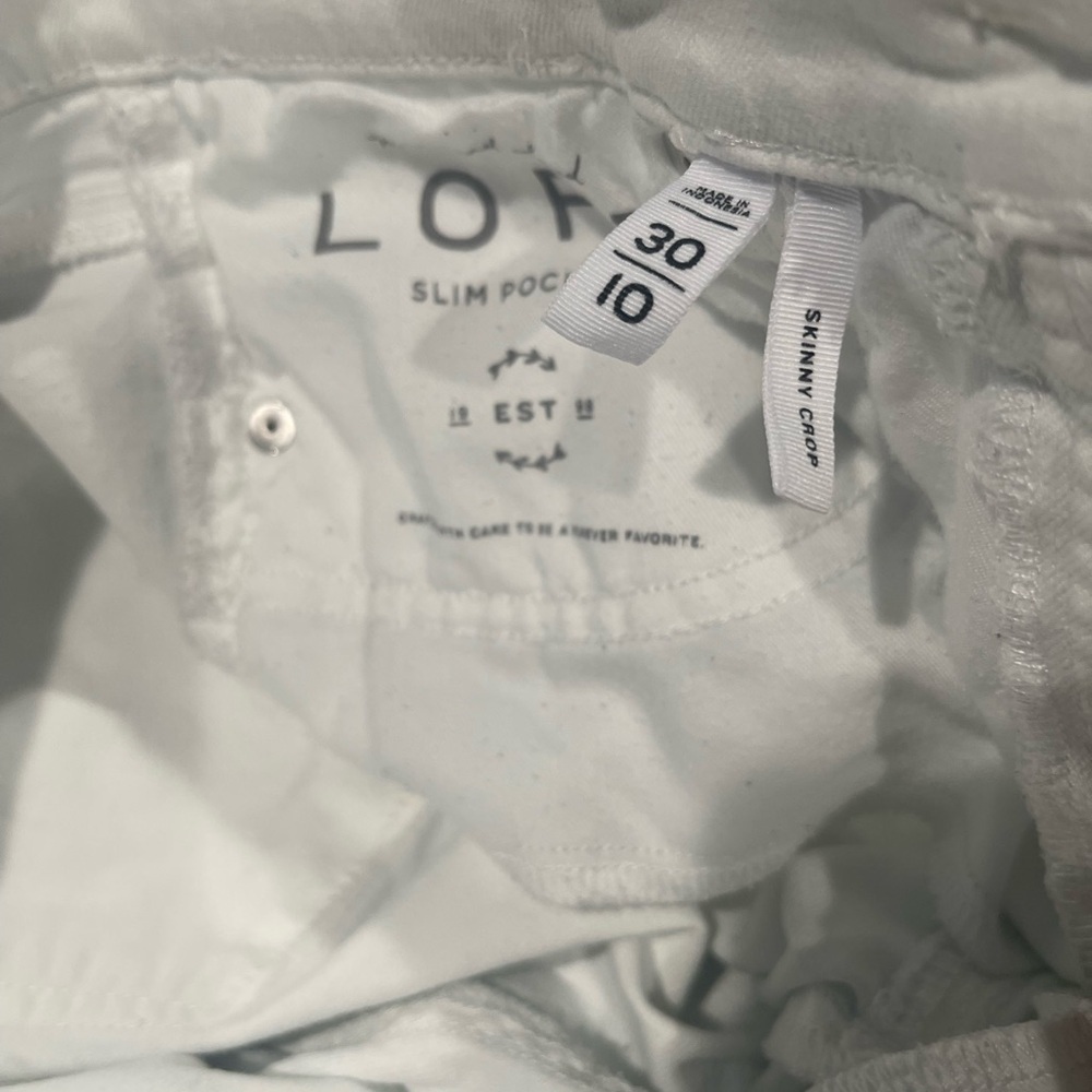 LOFT
White Jean Shorts Distressed Cut-Offs - Picture 4 of 10